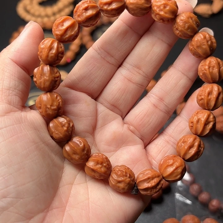 手串桃核野生小核桃手串，
