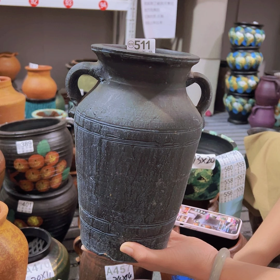 瑕疵蓝色双耳有孔511