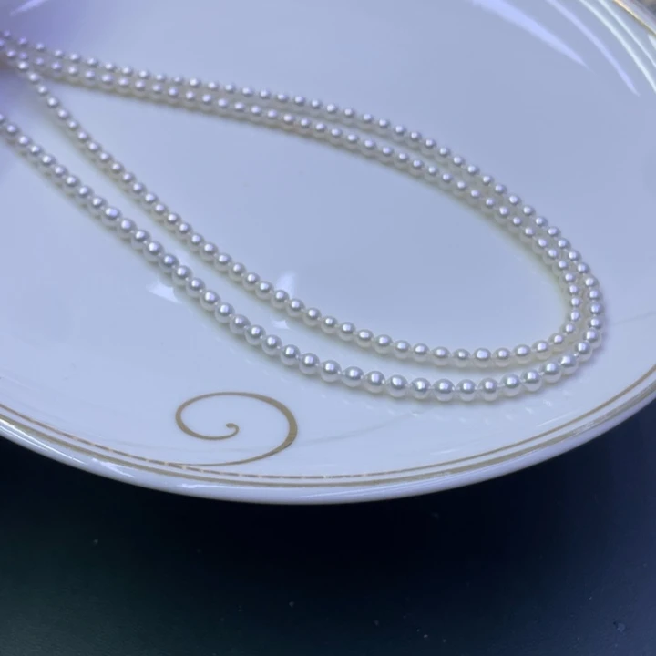 淡水珍珠项链银S925镶嵌