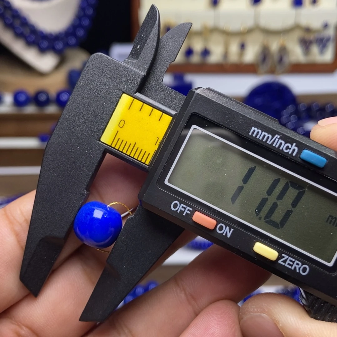 一****青金石未镶嵌老矿 手抛 老型单珠