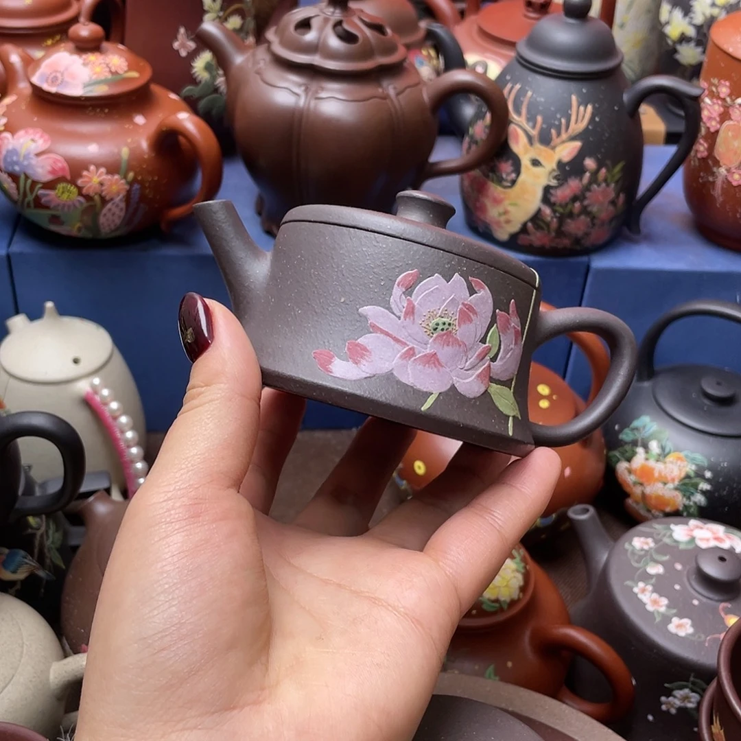 用***3红泥茶杯紫砂主人杯150cc