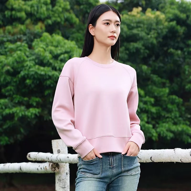 好波圆领套头时尚宽松长袖休闲卫衣