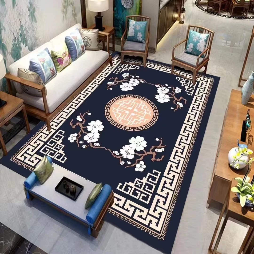 西藏包邮拉萨发货金砖绒地垫藏式风格客厅卧室用