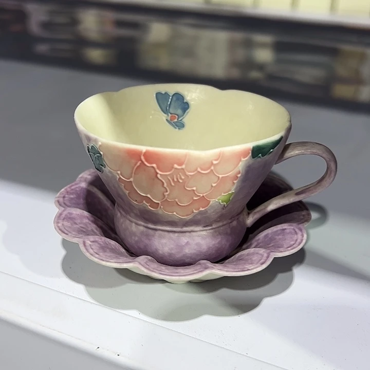 咖啡杯 一套 花朵款