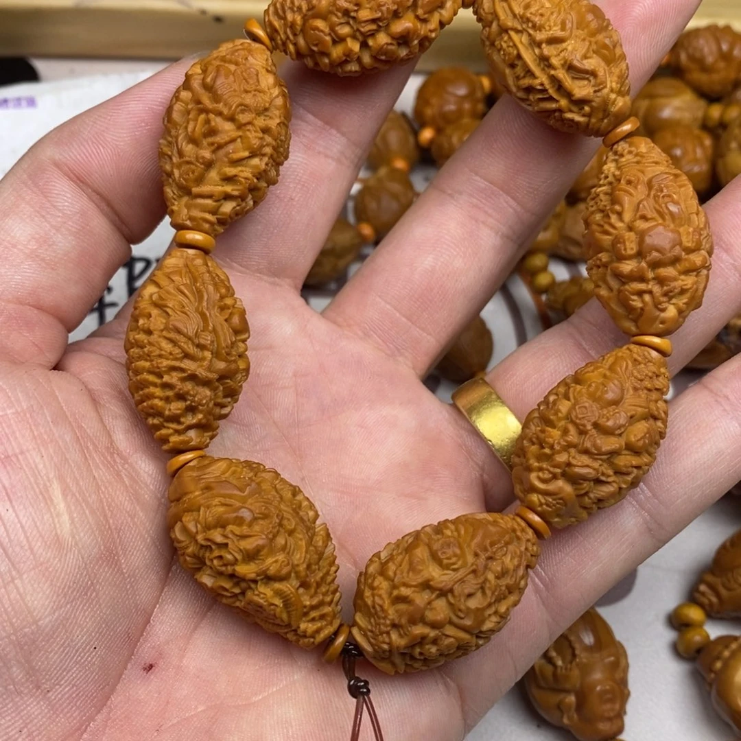 橄榄核手串/手链橄榄核橄榄核雕刻强
