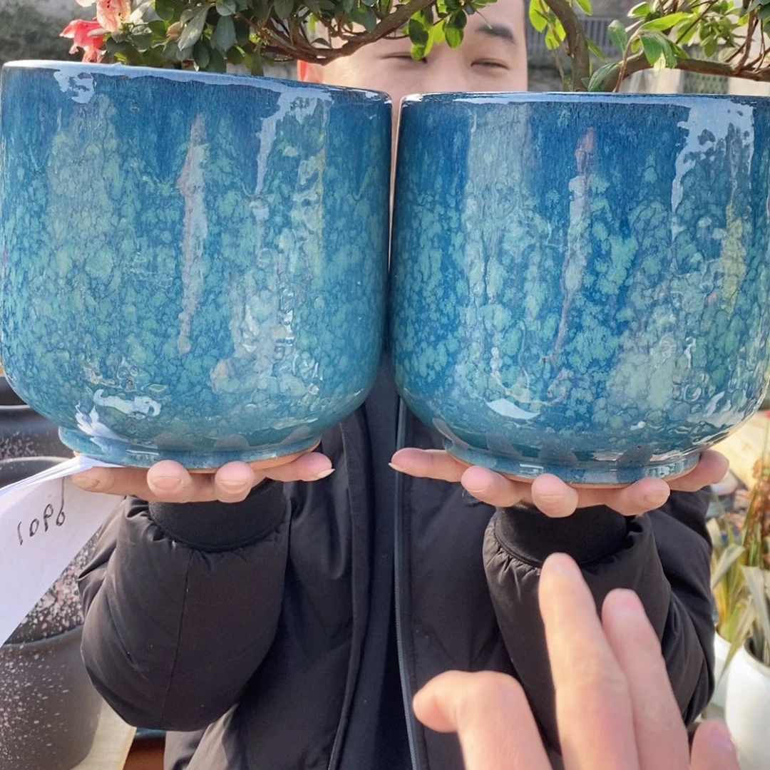 红陶彭于晏花盆-02051056