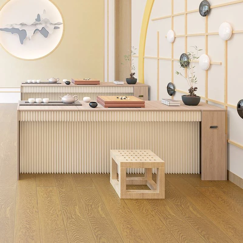 轻奢创意隐形桌时尚家用桌办公书房禅意客厅桌子桌椅落地