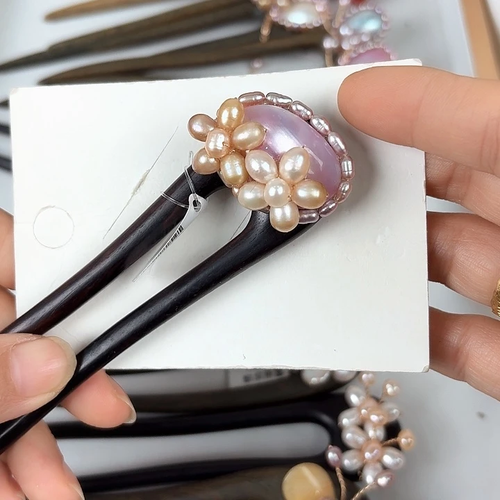 未镶嵌发饰淡水珍珠