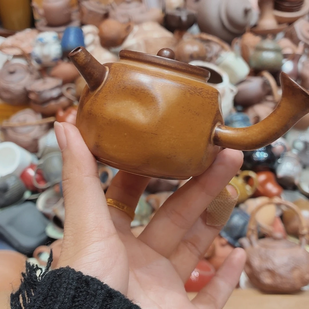 柴烧老岩泥高温茶器皿