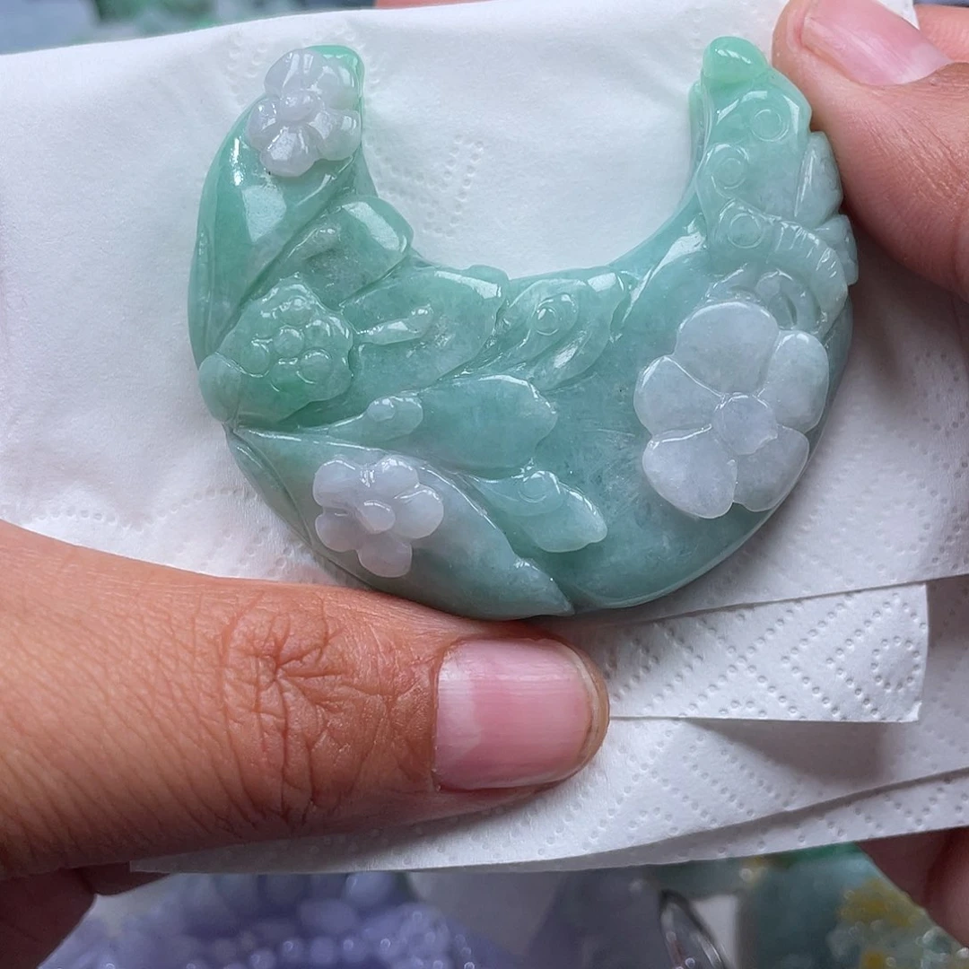 颈饰未镶嵌翡翠翠*阁翡玉缘翡翠