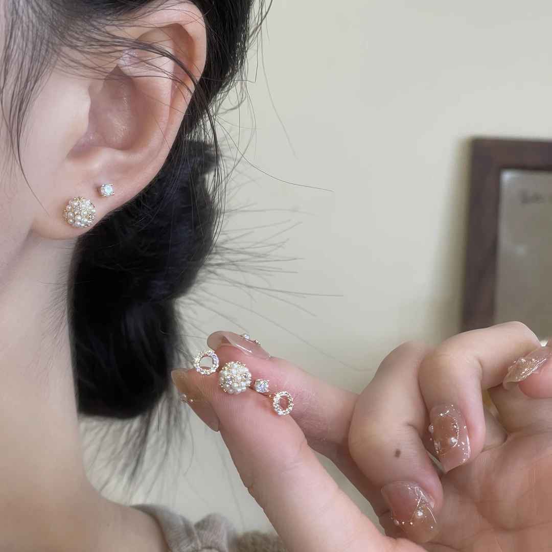 气质简约六件套耳钉少女风轻奢小巧insA-88