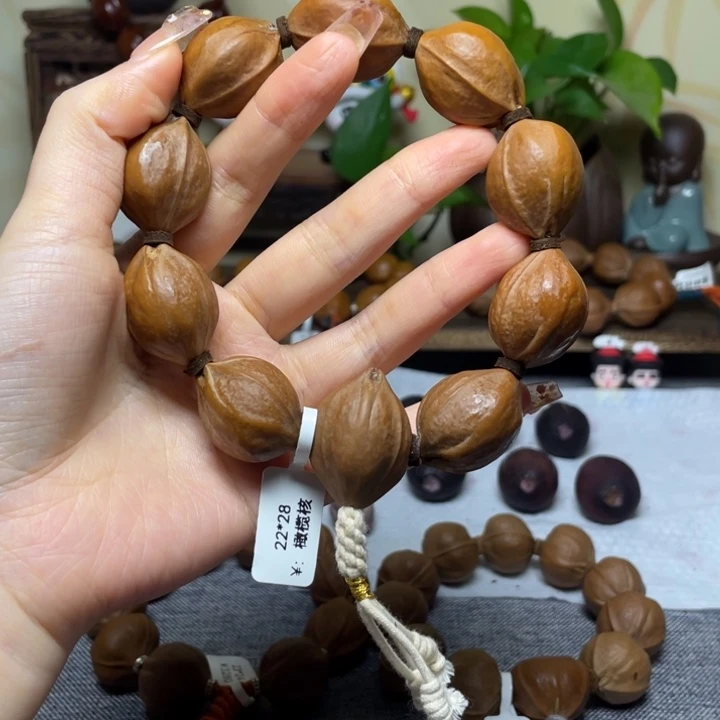 手串/手链橄榄核会**鱼梅林铁核22.28