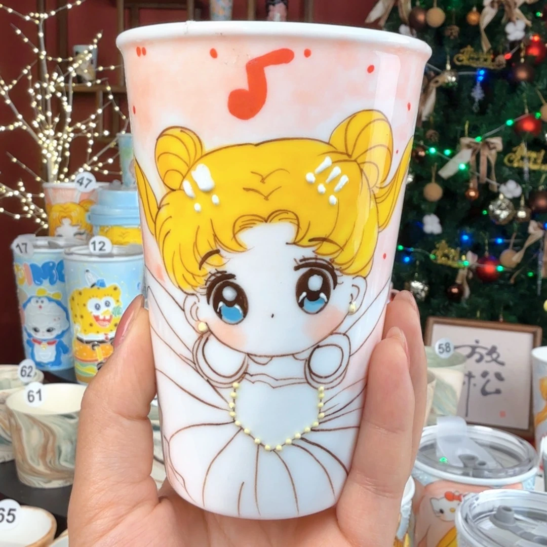 陶景德镇手绘高温釉下彩玉泥