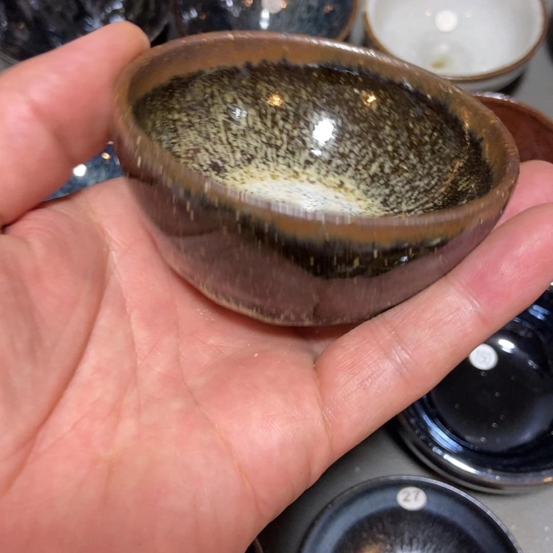 松***柏茶盏360 建窑建盏壹壹铭建盏