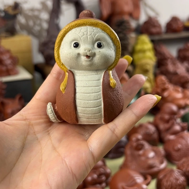 紫砂茶宠紫砂蛇宝宝