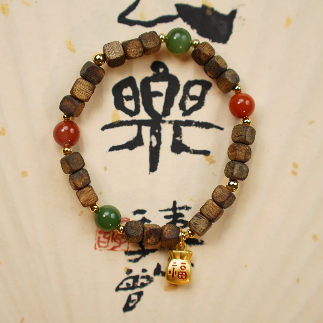 cx065【纳福】系列方糖沉香手串