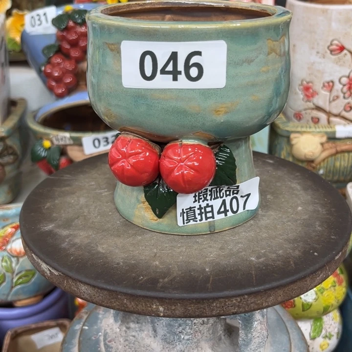 紫砂花盆粗陶材质多肉花盆