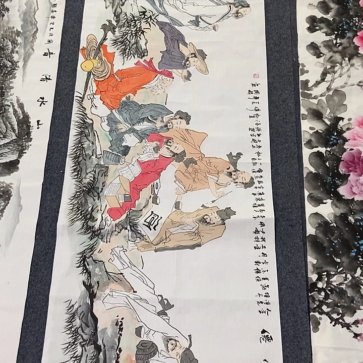 国画小六尺人物一副