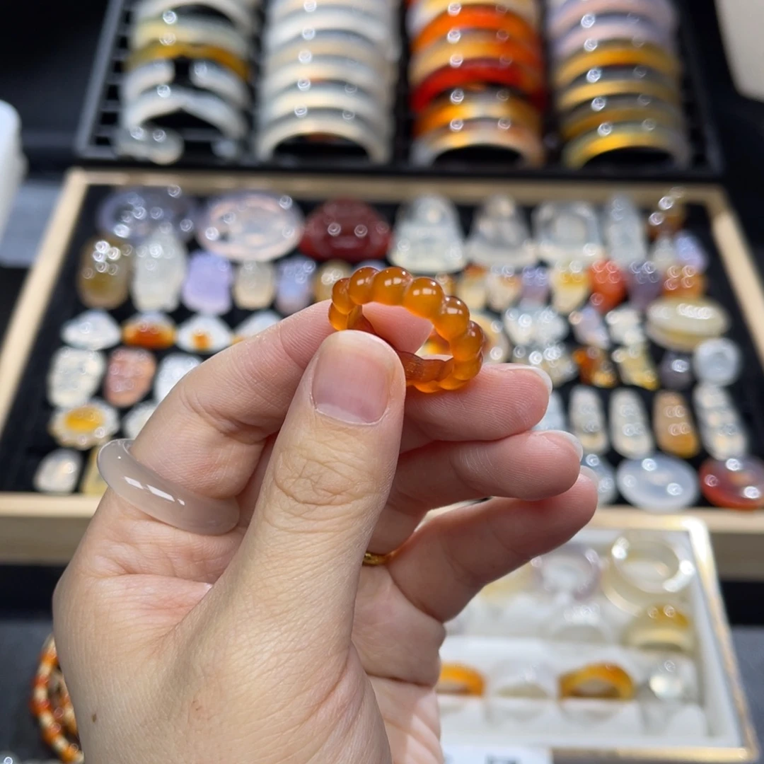 玛瑙/玉髓未镶嵌戒指