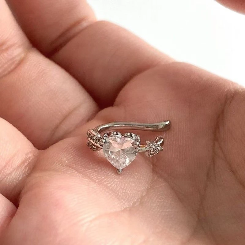 合金耳饰 丘比特之箭耳骨夹～无耳洞爱心耳夹小众甜酷耳饰