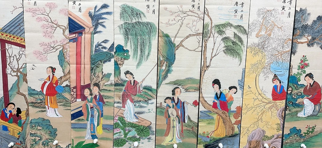 【鸿忆】精品八条屏装饰画通用链接