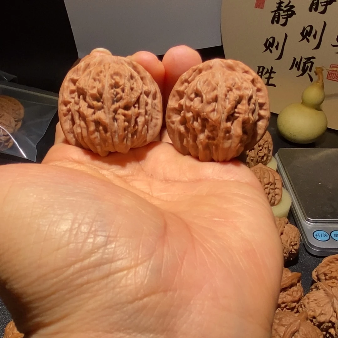 文玩核桃吊坠四座楼38+