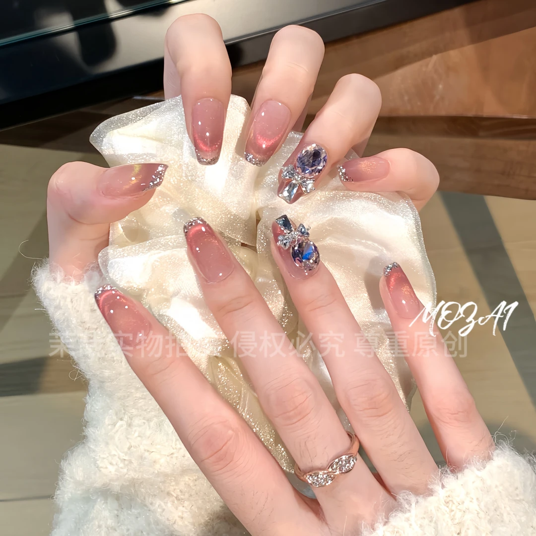 现货【流萤秘境】纯手工定制美甲可拆卸穿戴甲A1428/1429