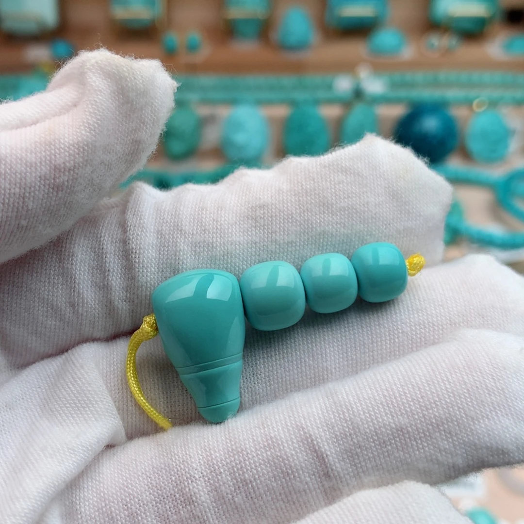 未镶嵌绿松石珠宝奇石9.2mm