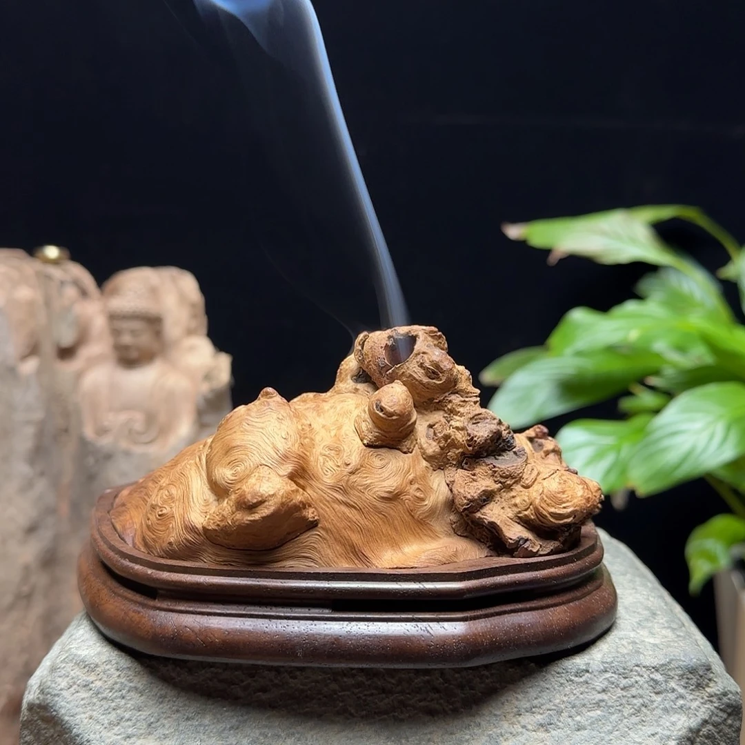 椿***清荔枝木孤品香炉香炉