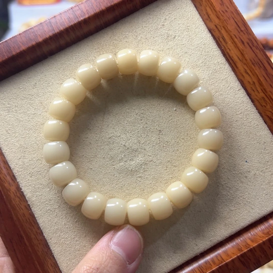 菩提根/象牙果手串+*直切奶白