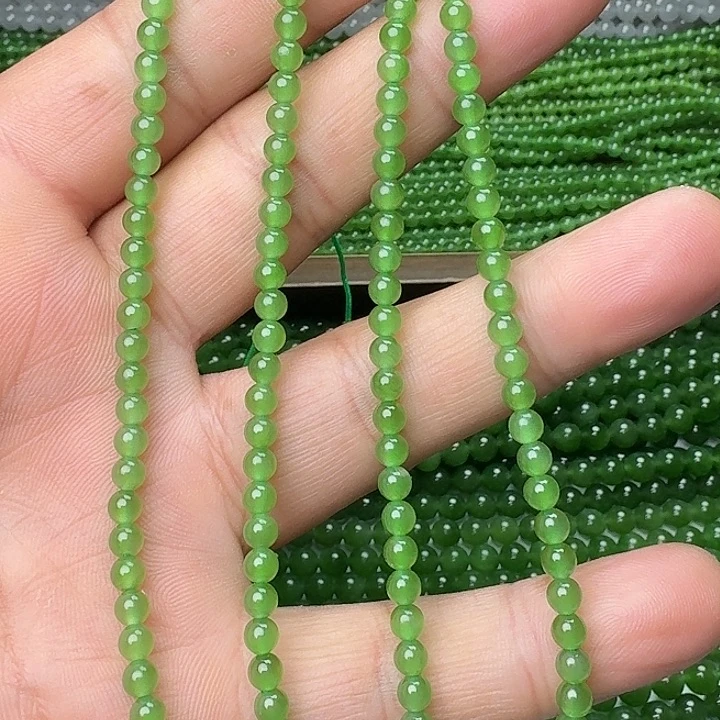 和田玉未镶嵌颈饰碧玉苹果绿卡4