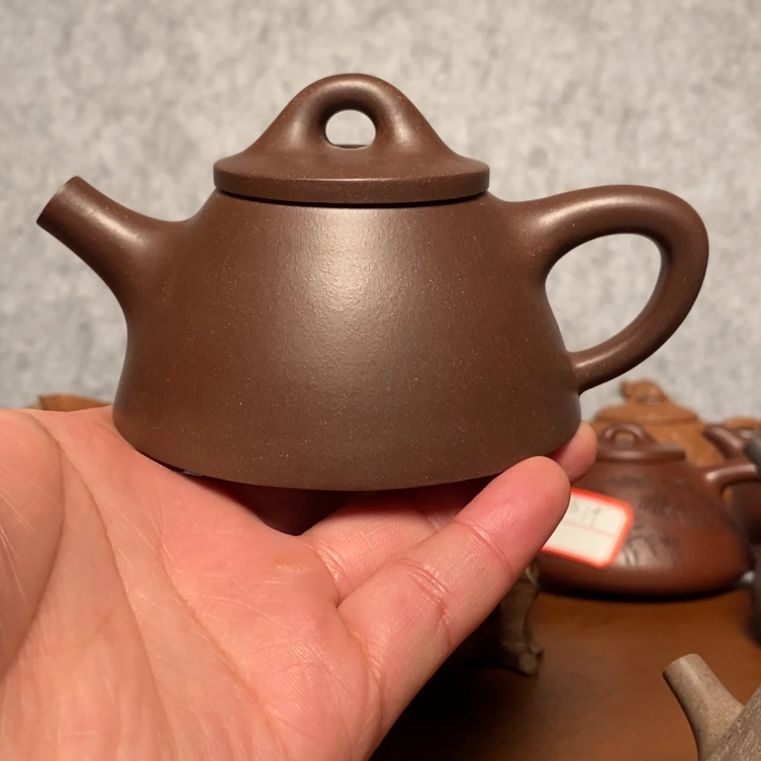 紫砂茶壶扯*淡精工半手霸王石瓢