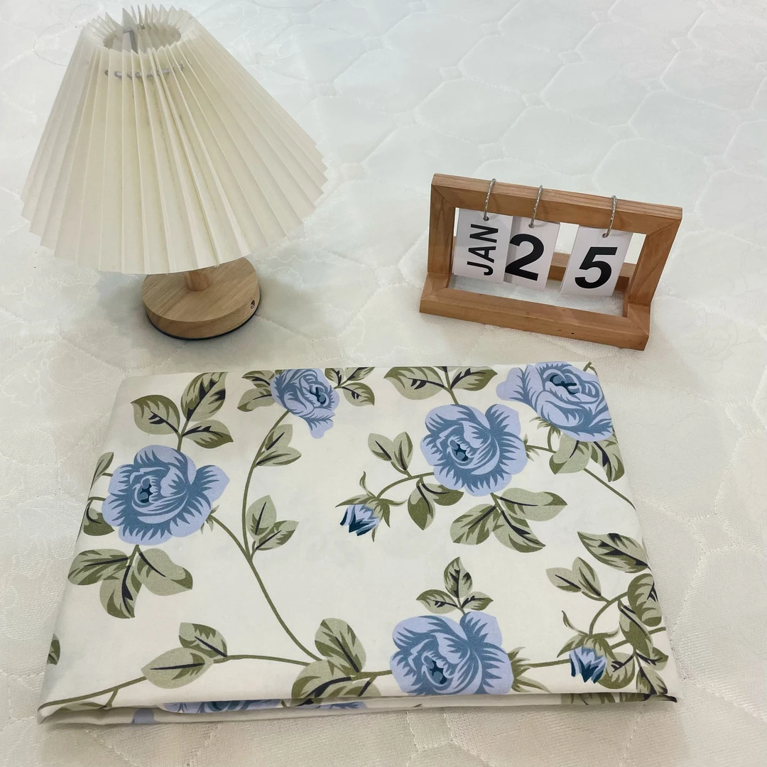 【1.8米床单】精纺高支斜纹面料碎冰蓝180×230柔软亲肤四季通用