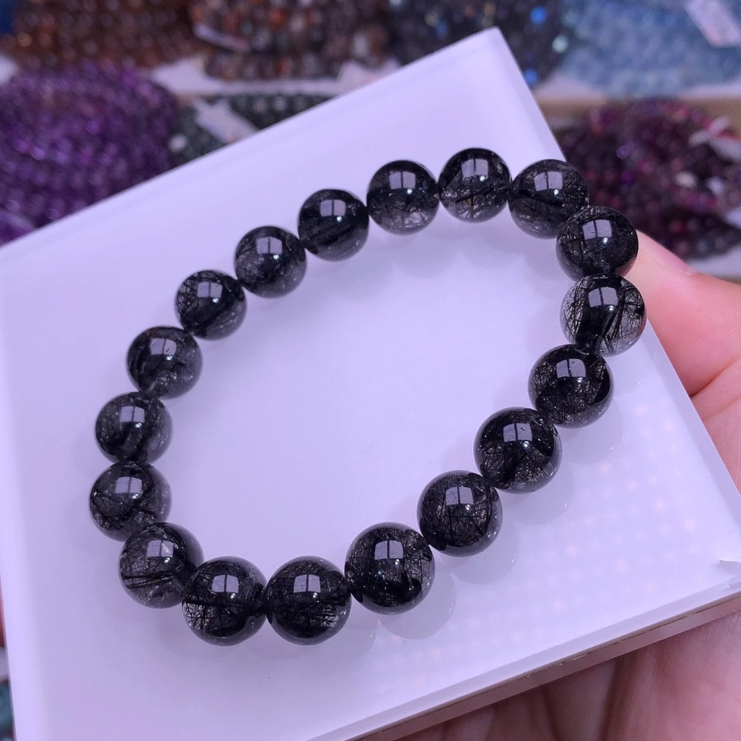 未镶嵌手链水晶11mm黑发晶