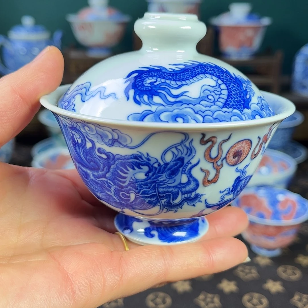 瓷片景德镇市自成堂手工手绘