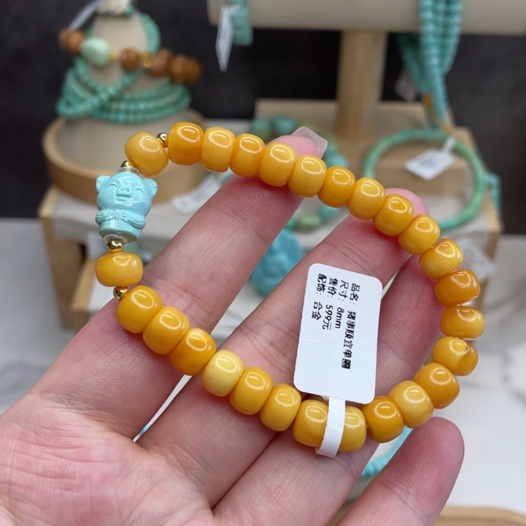 未镶嵌绿松石设计款单圈卡8