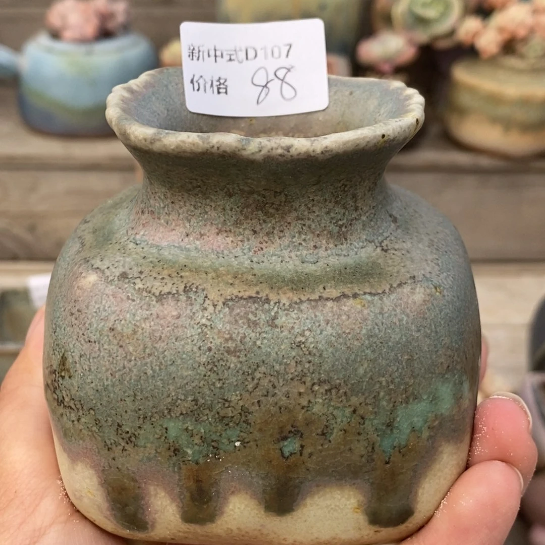 粗砂花盆青*草1987盆新中式D107