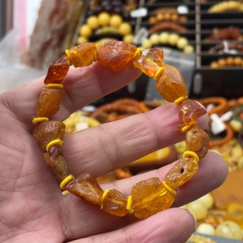 手链琥珀未镶嵌手串