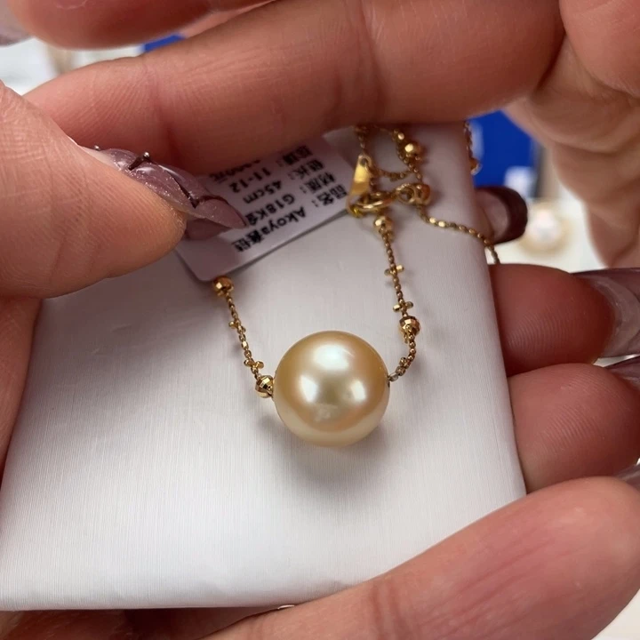 海水珍珠颈饰18K金镶嵌