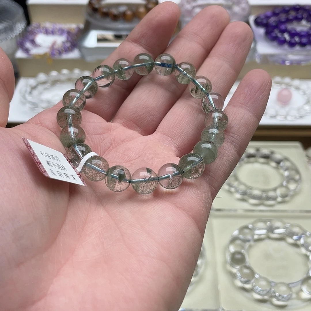 ****喜手链水晶未镶嵌绿幽灵