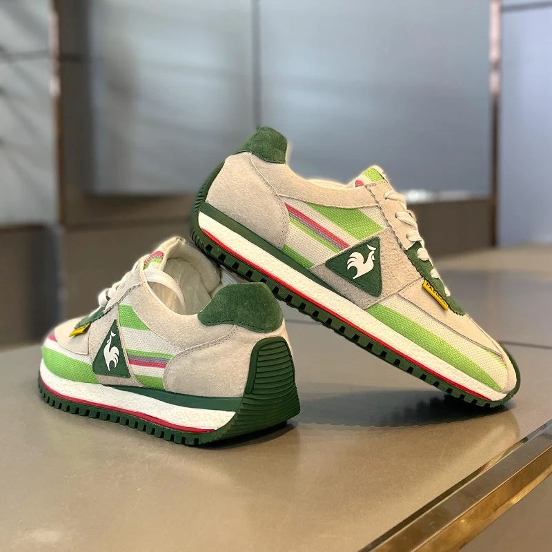 春秋爆款网红同款男鞋布面大公鸡运动鞋布面拼色潮流厚底休闲鞋