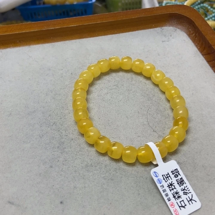 未镶嵌蜜蜡裸石手串
