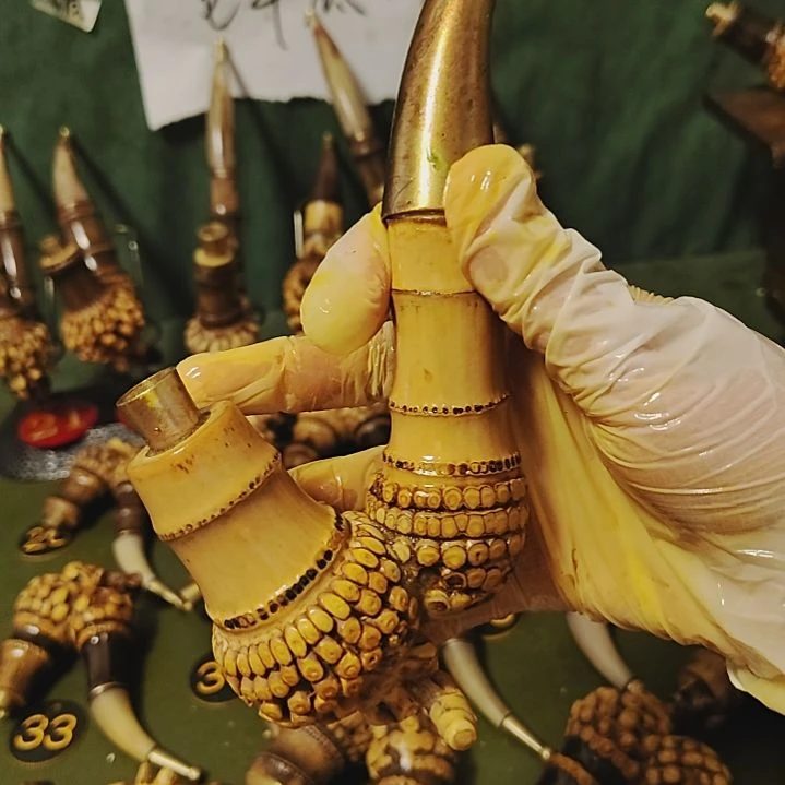 非***人贵州特色竹根烟斗工艺品手把件