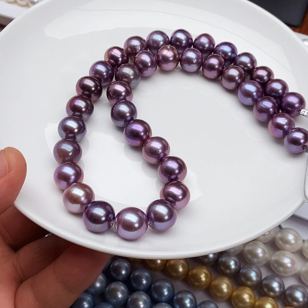 淡水珍珠银S925镶嵌颈饰