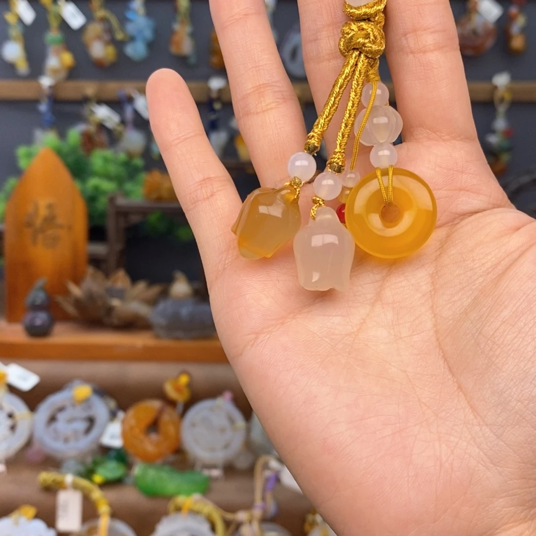 玛瑙/玉髓车挂未镶嵌666666