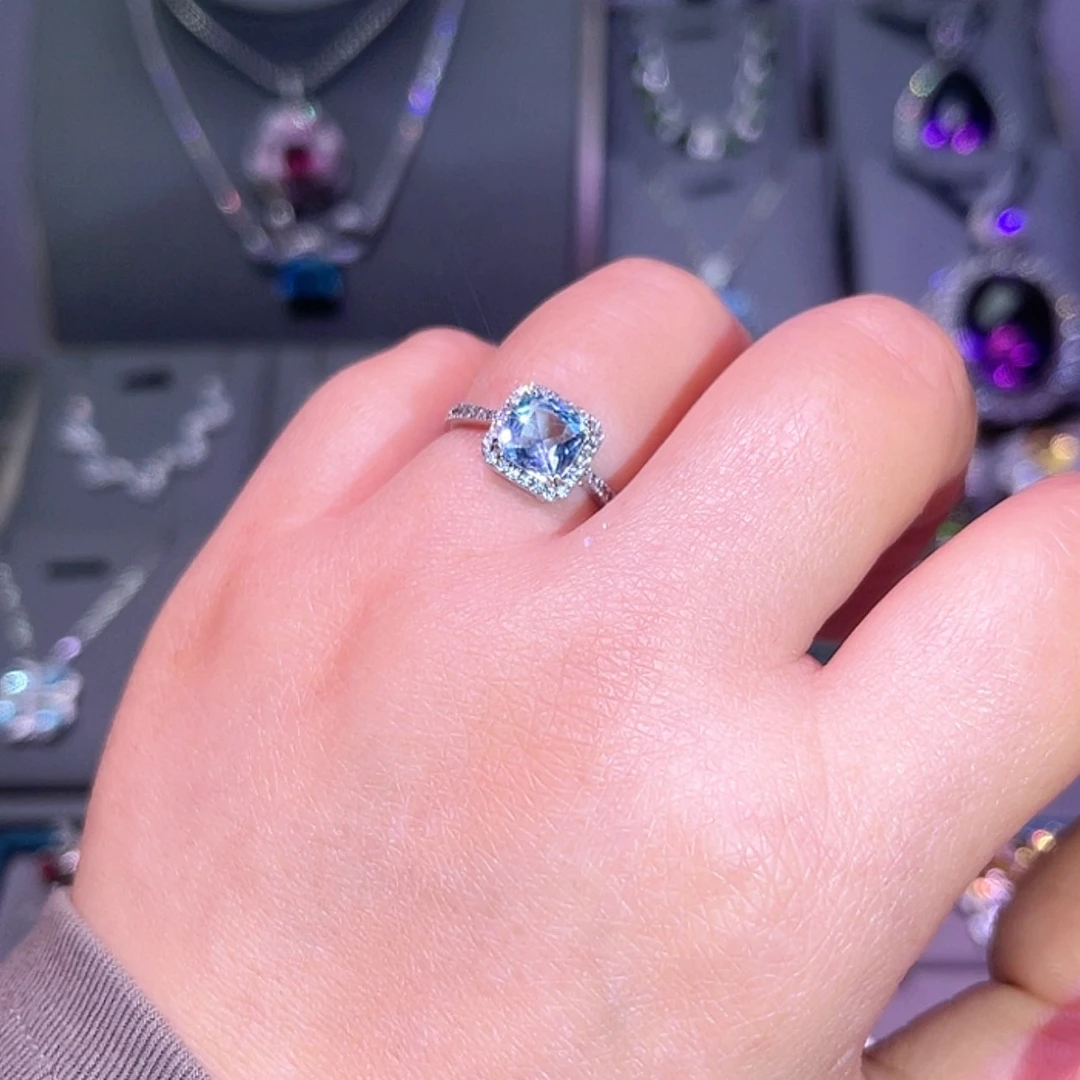 【闪购商品】托帕石戒指银S925镶嵌