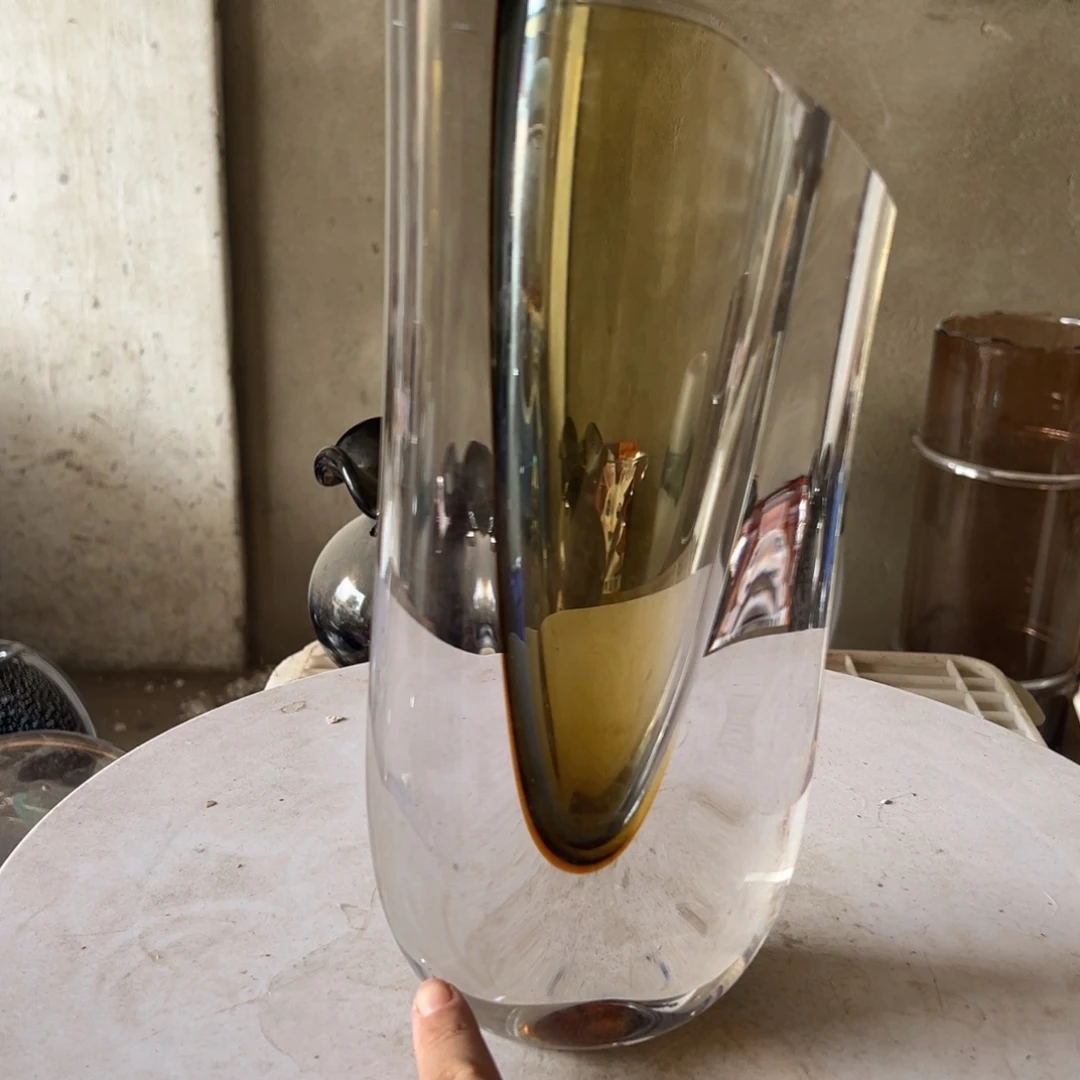 弘扬琉璃花器微瑕高度26