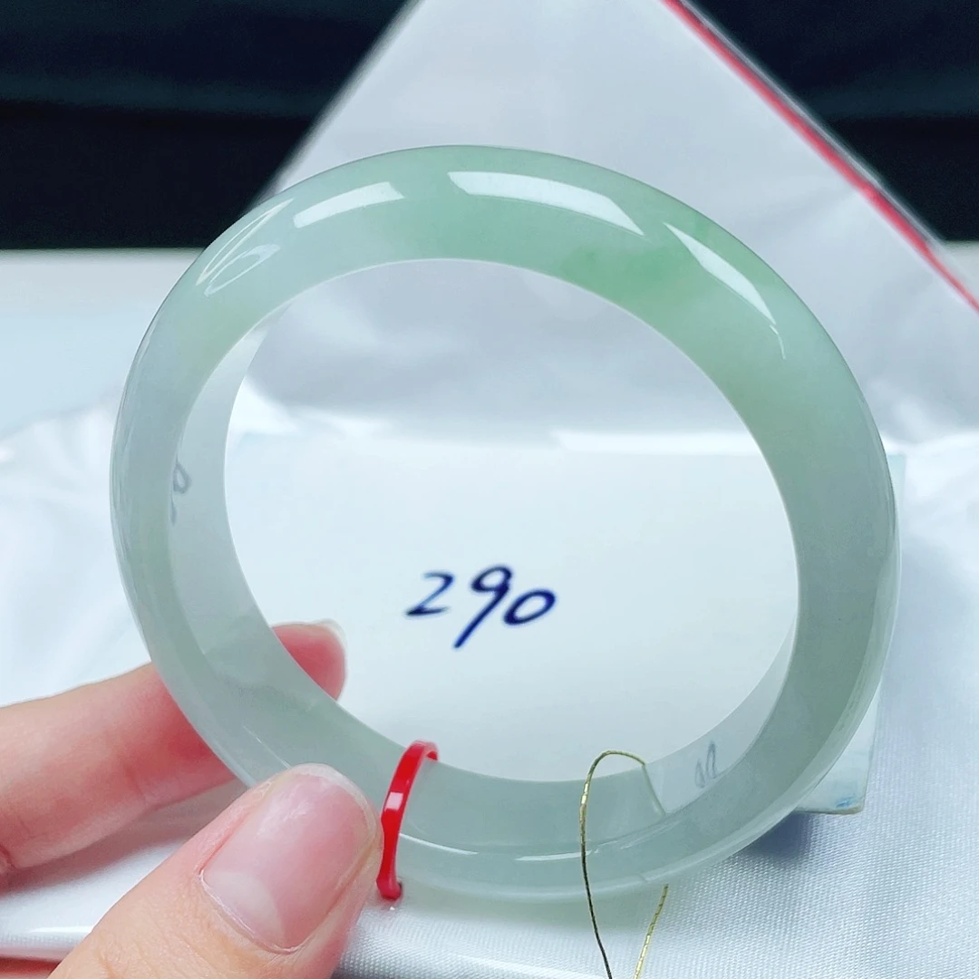 翡翠未镶嵌手镯正圈52.8