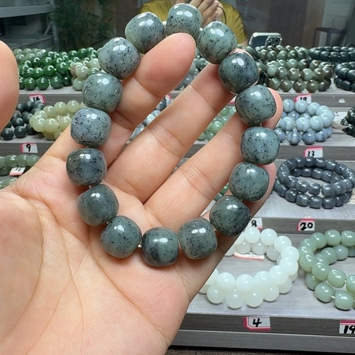 手链未镶嵌和田玉新疆青花老型卡14