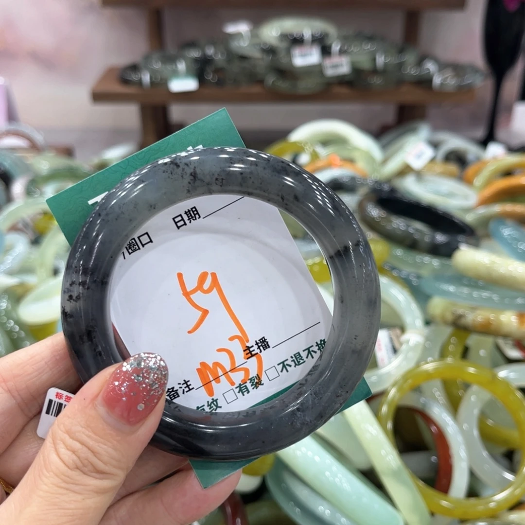 未镶嵌蛇纹石玉手镯手镯